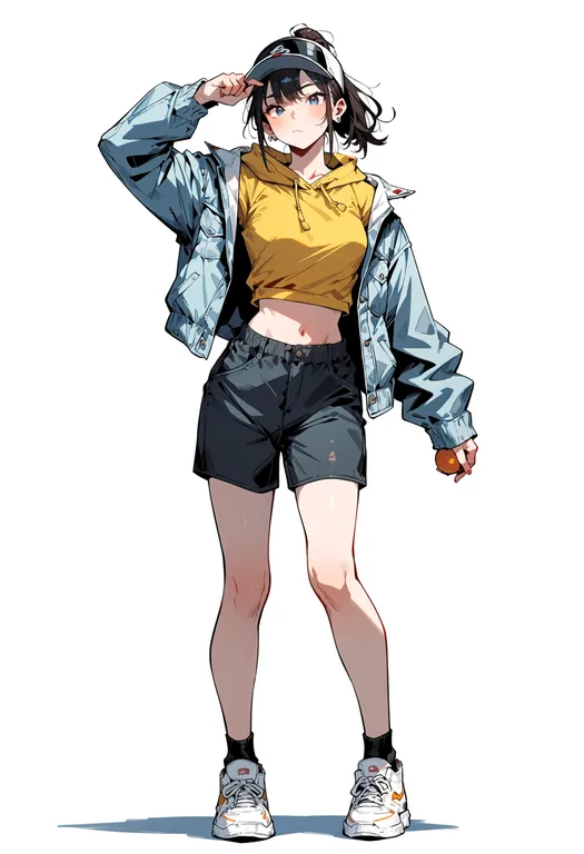 masterpiece, best quality, score_7, safe, ping pong (manga), solo, full body, simple background — by k3scat, made with ComfyUI