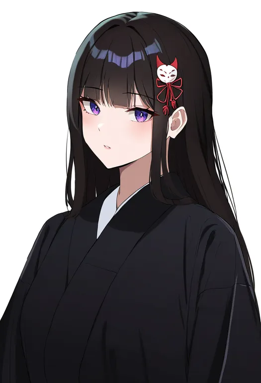 masterpiece, best quality, newest, absurdres, highres, safe, fox_hair_ornament, 1girl, solo, simple_background — by k3scat, made with ComfyUI