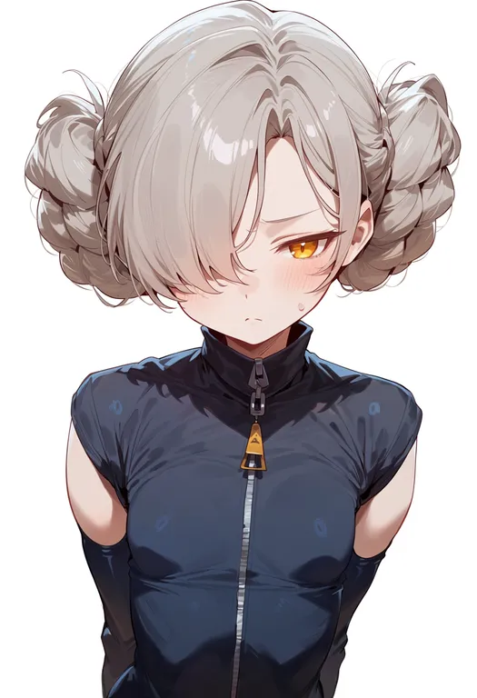 masterpiece, best quality, score_7, safe, sheffield (azur lane), azur lane, solo, upper body, simple background — by k3scat, made with ComfyUI