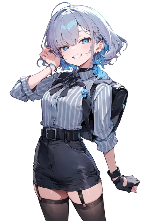 masterpiece, best quality, score_7, safe, katahane, solo, simple background — by k3scat, made with ComfyUI