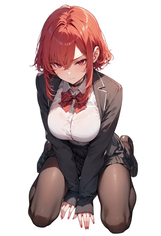 masterpiece, best quality, score_7, safe, turing love, solo, full body, simple background — by k3scat, made with ComfyUI