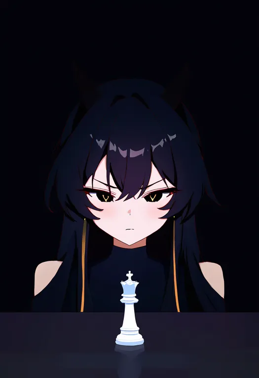 masterpiece, best quality, newest, absurdres, highres, safe, bishop_(chess), 1girl, solo, simple_background — by k3scat, made with ComfyUI