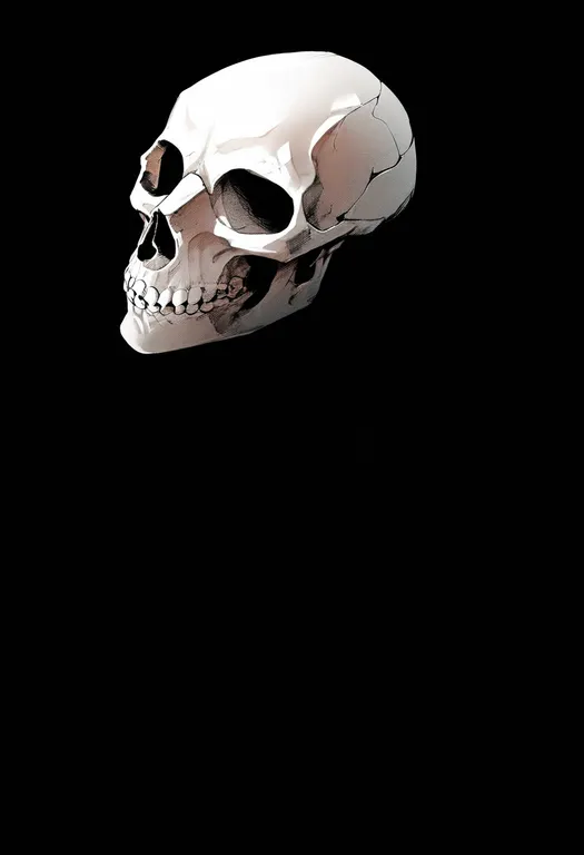 masterpiece, best quality, newest, absurdres, highres, safe, skull_on_head, 1girl, solo, simple_background — by k3scat, made with ComfyUI
