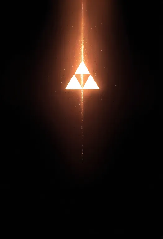 masterpiece, best quality, newest, absurdres, highres, safe, triforce, 1girl, solo, simple_background — by k3scat, made with ComfyUI