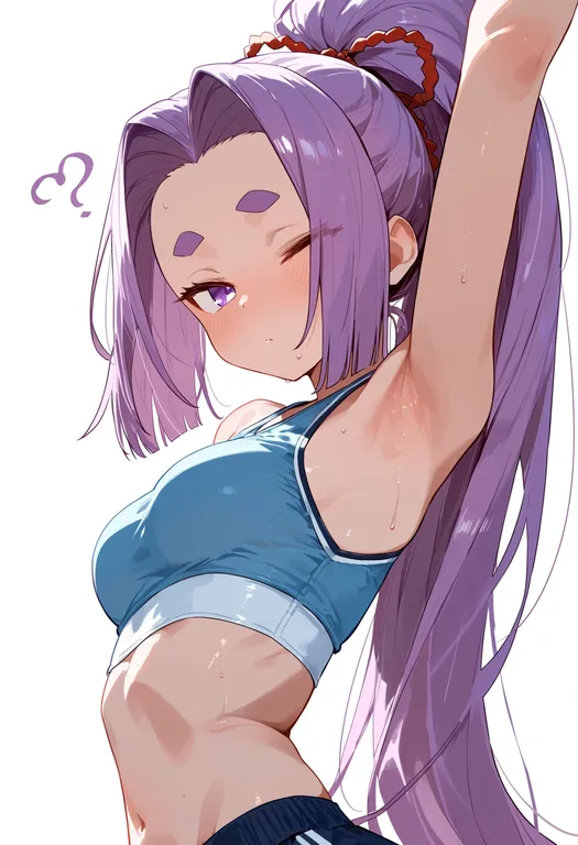masterpiece, best quality, score_7, safe, hatsuharu (kancolle), solo, upper body, simple background — by k3scat, made with ComfyUI