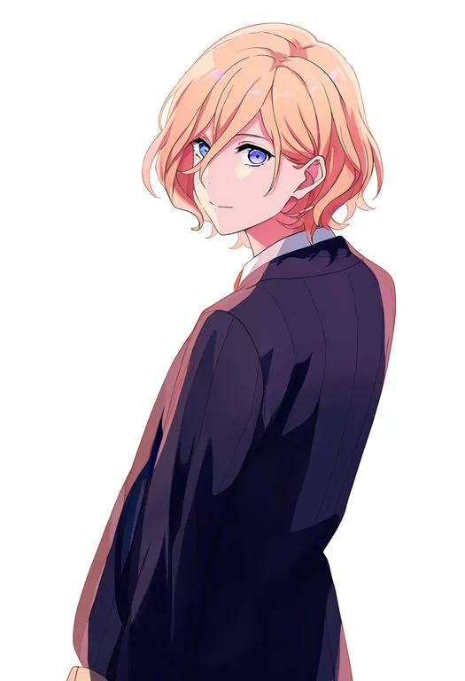 masterpiece, best quality, newest, absurdres, highres, safe, uta_no_prince-sama, solo, simple_background — by k3scat, made with ComfyUI