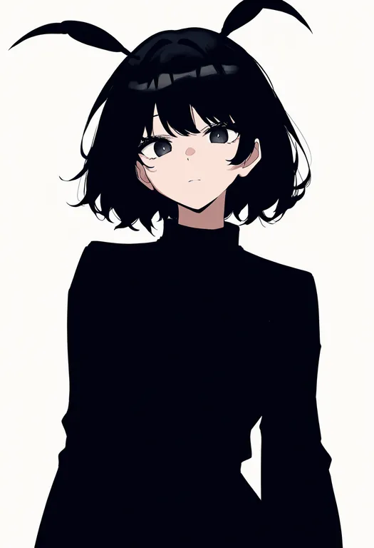 masterpiece, best quality, newest, absurdres, highres, safe, antennae, 1girl, solo, simple_background — by k3scat, made with ComfyUI