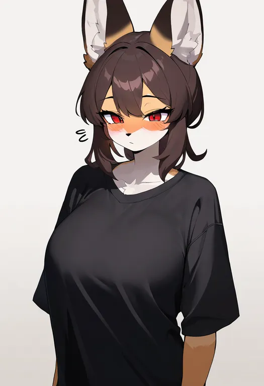 masterpiece, best quality, newest, absurdres, highres, safe, furry_female, 1girl, solo, simple_background — by k3scat, made with ComfyUI
