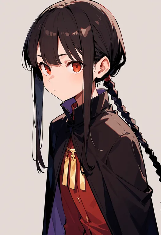 masterpiece, best quality, score_7, safe, oda nobukatsu (fate), solo, upper body, simple background — by k3scat, made with ComfyUI