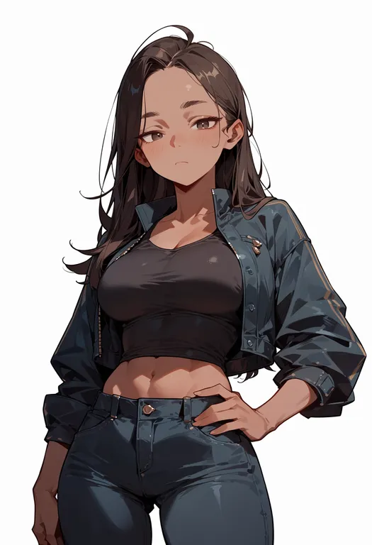 masterpiece, best quality, score_7, safe, no eyebrows, 1girl, solo, simple background — by k3scat, made with ComfyUI