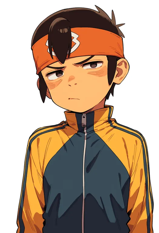 masterpiece, best quality, score_7, safe, endou mamoru, solo, upper body, simple background — by k3scat, made with ComfyUI