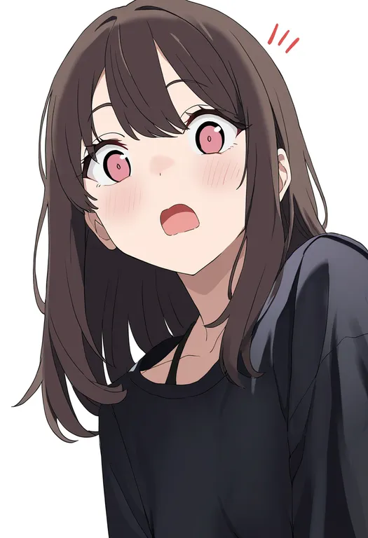 masterpiece, best quality, newest, absurdres, highres, safe, surprise_kiss, 1girl, solo, simple_background — by k3scat, made with ComfyUI