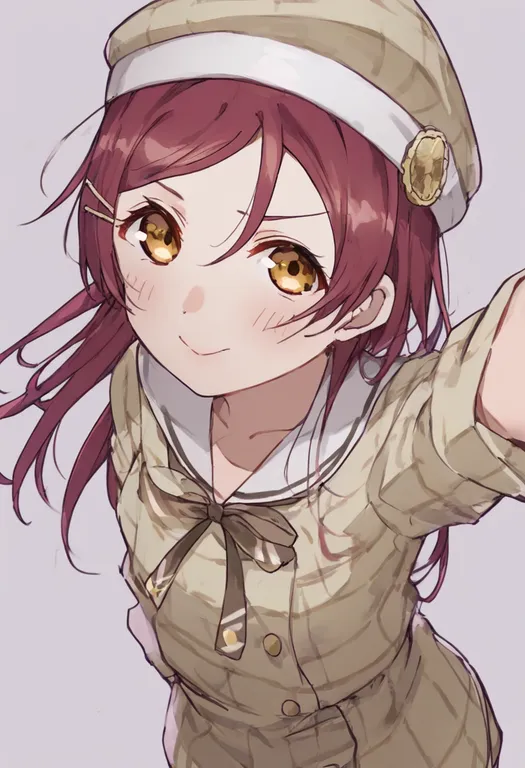 masterpiece, best quality, general, love live! the school idol movie, solo, simple background — by k3scat, made with ComfyUI