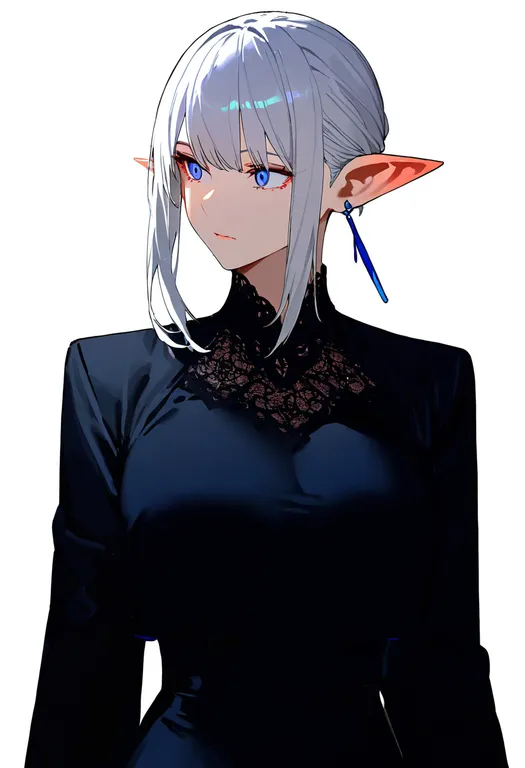 masterpiece, best quality, newest, absurdres, highres, safe, elezen, 1girl, solo, simple_background — by k3scat, made with ComfyUI
