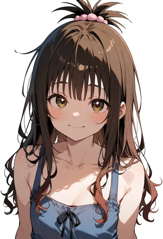 masterpiece, best quality, score_7, safe, yuuki mikan, solo, upper body, simple background — by k3scat, made with ComfyUI