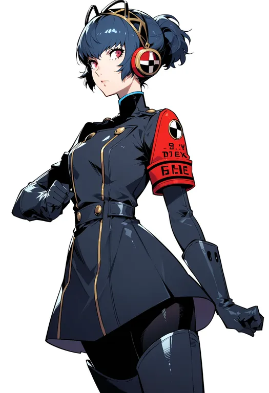 masterpiece, best quality, score_7, safe, persona 3 reload, solo, simple background — by k3scat, made with ComfyUI