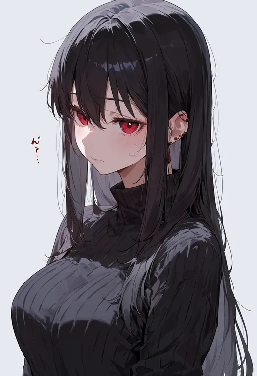 masterpiece, best quality, score_7, safe, akuma homura, solo, upper body, simple background — by k3scat, made with ComfyUI
