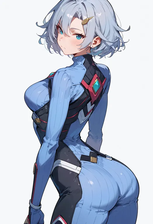 masterpiece, best quality, score_7, safe, xenoblade chronicles (series), solo, simple background — by k3scat, made with ComfyUI