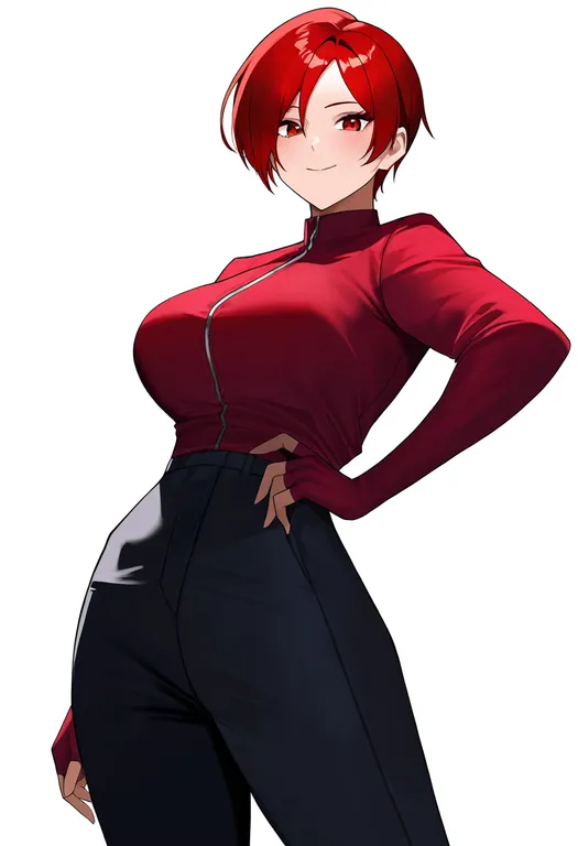 masterpiece, best quality, newest, absurdres, highres, safe, the_king_of_fighters_2003, solo, simple_background — by k3scat, made with ComfyUI