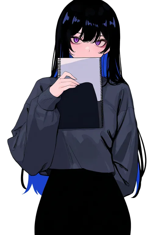masterpiece, best quality, newest, absurdres, highres, safe, sketchbook, 1girl, solo, simple_background — by k3scat, made with ComfyUI