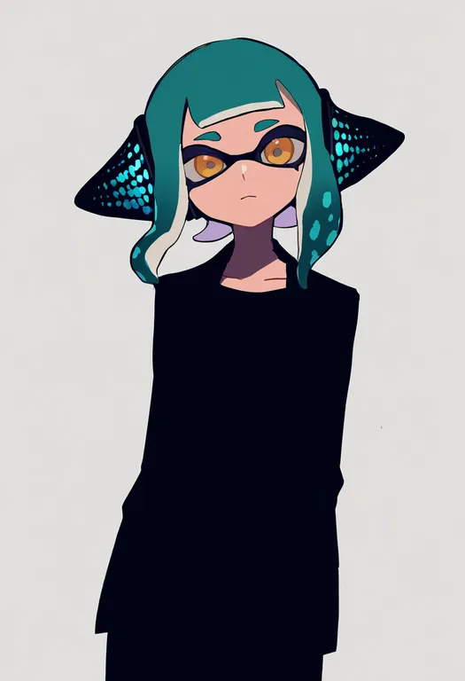 masterpiece, best quality, newest, absurdres, highres, safe, squidbeak_splatoon, 1girl, solo, simple_background — by k3scat, made with ComfyUI