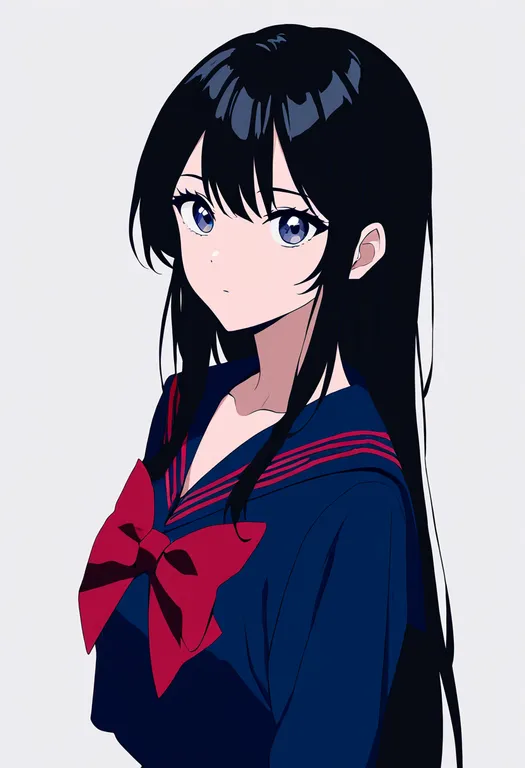 masterpiece, best quality, newest, absurdres, highres, safe, sailor_senshi_uniform, 1girl, solo, simple_background — by k3scat, made with ComfyUI