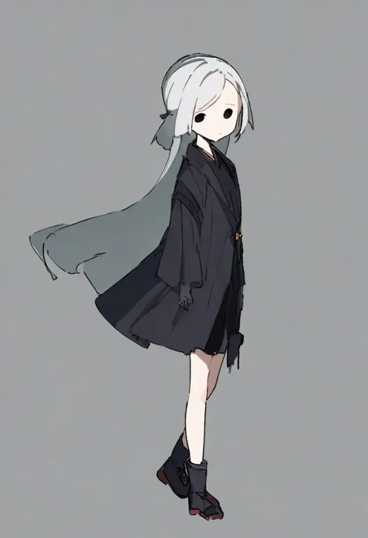 masterpiece, best quality, general, no eyebrows, 1girl, solo, simple background — by k3scat, made with ComfyUI