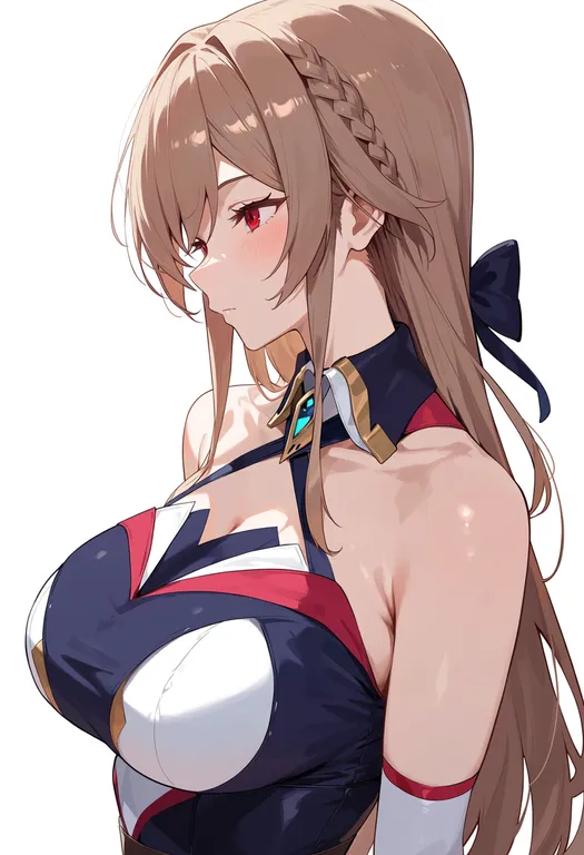 masterpiece, best quality, score_7, safe, furen e lustario, solo, upper body, simple background — by k3scat, made with ComfyUI