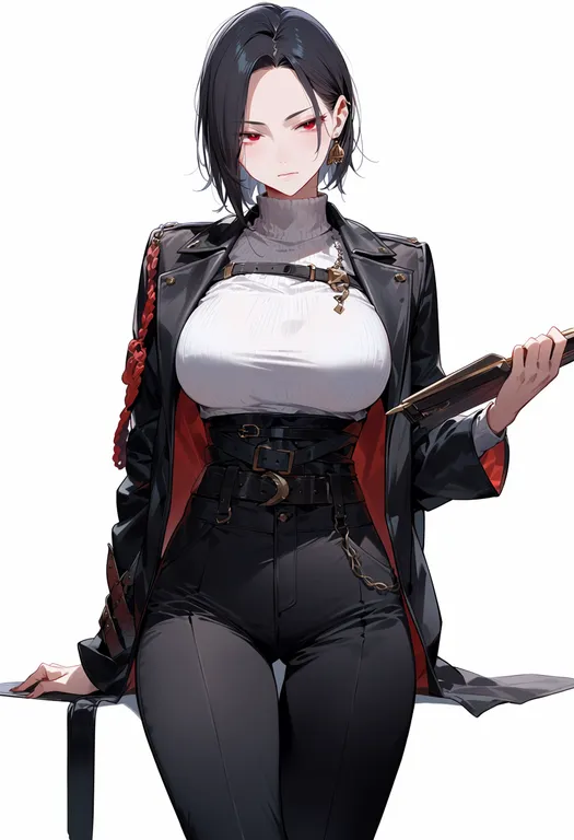 masterpiece, best quality, score_7, safe, pixiv fantasia 3, solo, simple background — by k3scat, made with ComfyUI