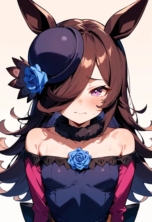 masterpiece, best quality, score_7, safe, rice shower (rosy dreams) (umamusume), umamusume, solo, upper body… — by k3scat, made with ComfyUI