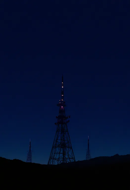 masterpiece, best quality, newest, absurdres, highres, safe, transmission_tower, 1girl, solo, simple_background — by k3scat, made with ComfyUI
