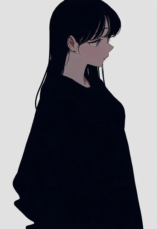masterpiece, best quality, newest, absurdres, highres, safe, grey_outline, 1girl, solo, simple_background — by k3scat, made with ComfyUI