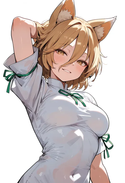 masterpiece, best quality, score_7, safe, kudamaki tsukasa, solo, upper body, simple background — by k3scat, made with ComfyUI