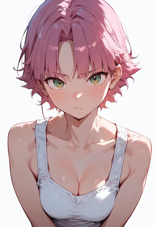 masterpiece, best quality, score_7, safe, mizunashi akari, solo, upper body, simple background — by k3scat, made with ComfyUI