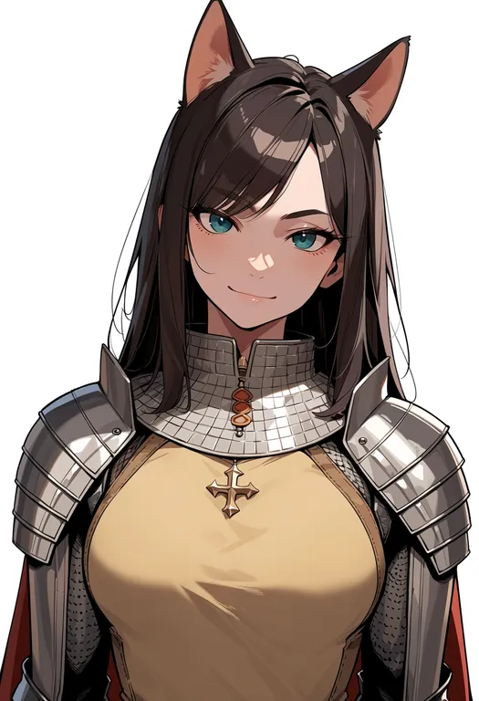 masterpiece, best quality, score_7, safe, knight (ragnarok online), ragnarok online, solo, upper body, simple background — by k3scat, made with ComfyUI
