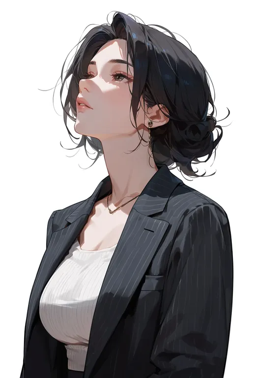 masterpiece, best quality, score_7, safe, zongzi, 1girl, solo, upper body, simple background — by k3scat, made with ComfyUI
