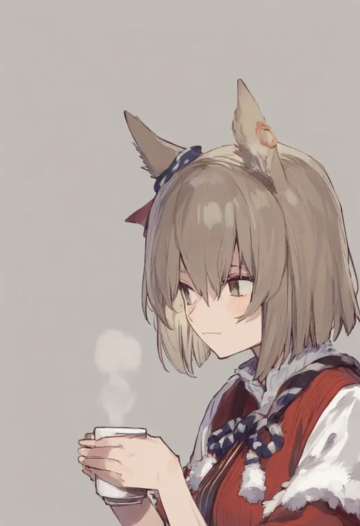 masterpiece, best quality, general, cup, 1girl, solo, upper body, simple background — by k3scat, made with ComfyUI