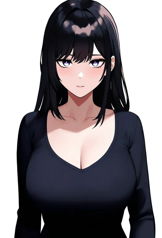 masterpiece, best quality, newest, absurdres, highres, safe, clothes_between_breasts, 1girl, solo, simple_background — by k3scat, made with ComfyUI