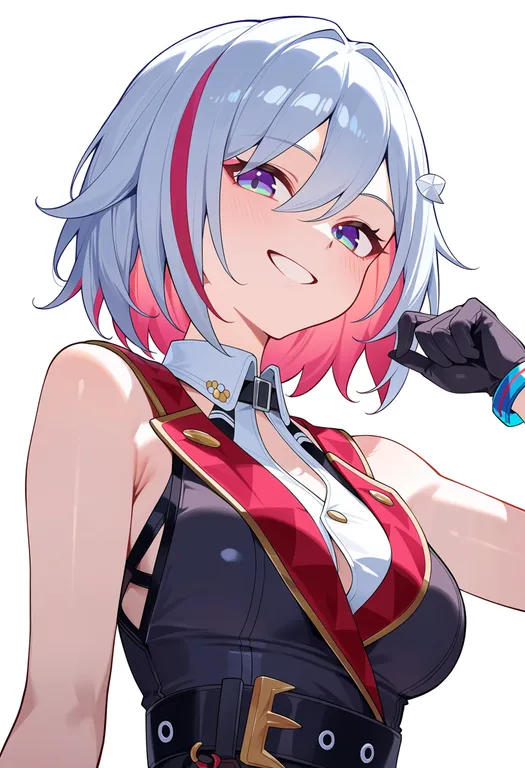 masterpiece, best quality, score_7, safe, topaz (honkai: star rail), honkai: star rail, solo, upper body… — by k3scat, made with ComfyUI