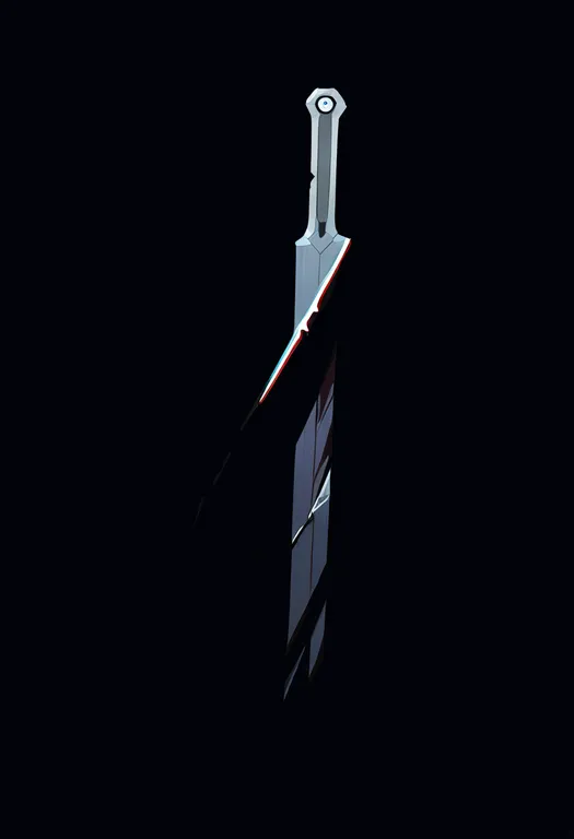 masterpiece, best quality, newest, absurdres, highres, safe, broken_sword, 1girl, solo, simple_background — by k3scat, made with ComfyUI