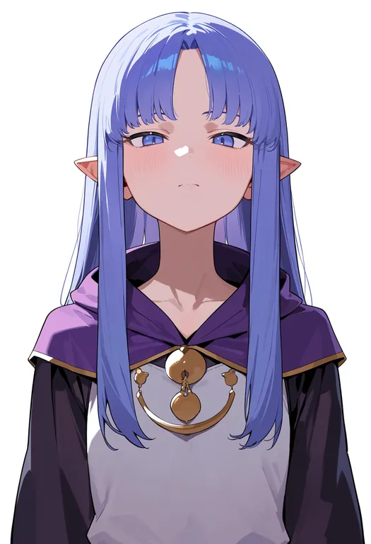 masterpiece, best quality, score_7, safe, medea (fate), solo, upper body, simple background — by k3scat, made with ComfyUI