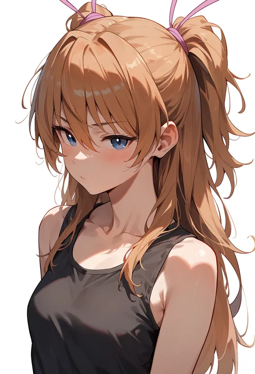 masterpiece, best quality, score_7, safe, houjou hibiki, solo, upper body, simple background — by k3scat, made with ComfyUI