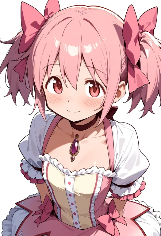 masterpiece, best quality, score_7, safe, kaname madoka (magical girl), mahou shoujo madoka magica (anime), solo… — by k3scat, made with ComfyUI
