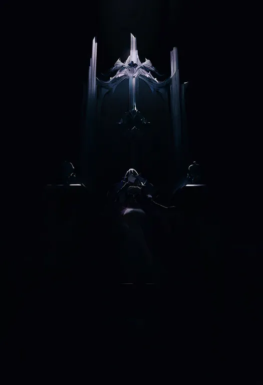 masterpiece, best quality, newest, absurdres, highres, safe, sitting_on_throne, 1girl, solo, simple_background — by k3scat, made with ComfyUI