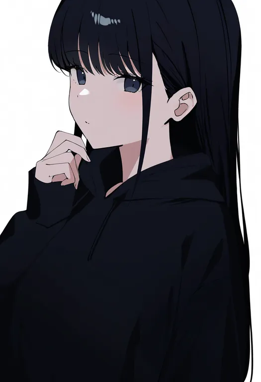 masterpiece, best quality, newest, absurdres, highres, safe, enoki_mushroom, 1girl, solo, upper_body, simple_background — by k3scat, made with ComfyUI