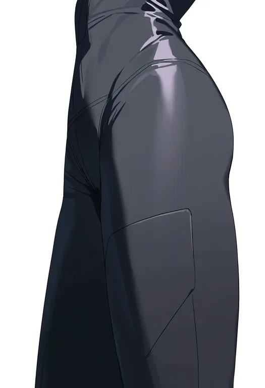 masterpiece, best quality, newest, absurdres, highres, safe, grey_bodysuit, 1girl, solo, simple_background — by k3scat, made with ComfyUI