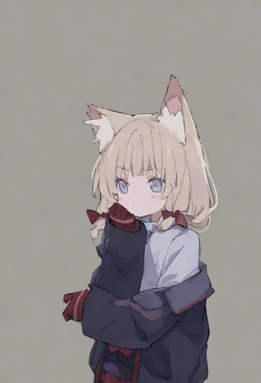 masterpiece, best quality, general, jacket partially removed, 1girl, solo, simple background — by k3scat, made with ComfyUI