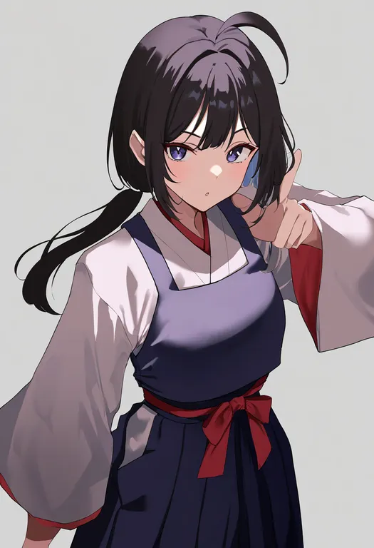 masterpiece, best quality, newest, absurdres, highres, safe, bakumatsu_rouman_dainimaku, solo, simple_background — by k3scat, made with ComfyUI