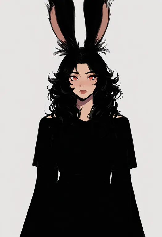 masterpiece, best quality, newest, absurdres, highres, safe, viera, 1girl, solo, simple_background — by k3scat, made with ComfyUI