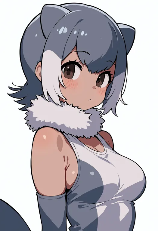 masterpiece, best quality, score_7, safe, small-clawed otter (kemono friends), kemono friends, solo, upper body… — by k3scat, made with ComfyUI